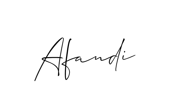 Make a short Afandi signature style. Manage your documents anywhere anytime using Allison_Script. Create and add eSignatures, submit forms, share and send files easily. Afandi signature style 2 images and pictures png