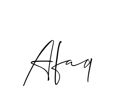 Afaq stylish signature style. Best Handwritten Sign (Allison_Script) for my name. Handwritten Signature Collection Ideas for my name Afaq. Afaq signature style 2 images and pictures png