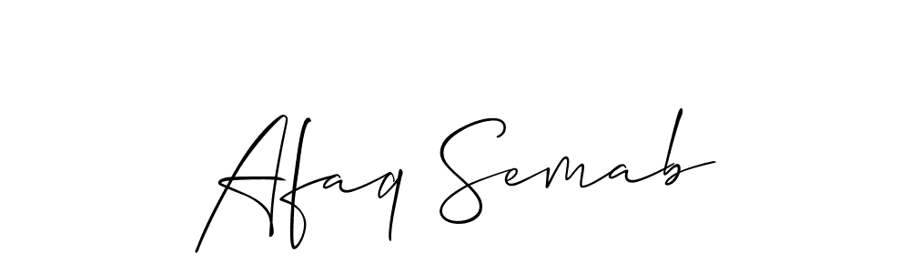 Afaq Semab stylish signature style. Best Handwritten Sign (Allison_Script) for my name. Handwritten Signature Collection Ideas for my name Afaq Semab. Afaq Semab signature style 2 images and pictures png