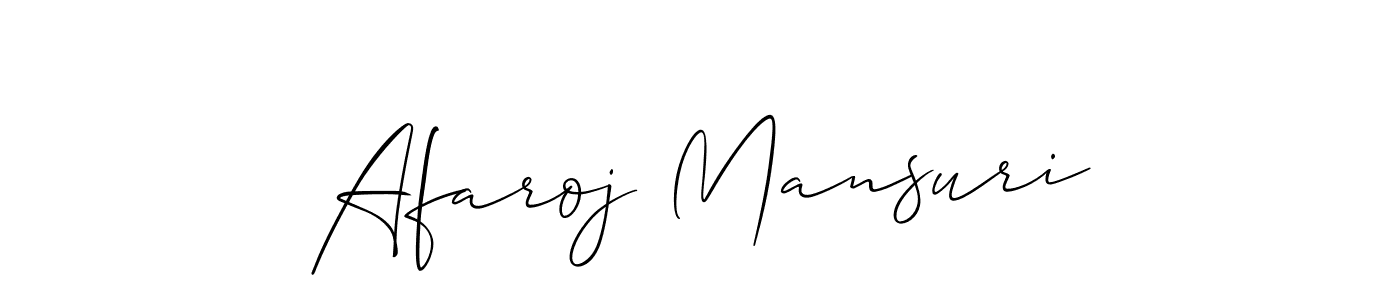 Once you've used our free online signature maker to create your best signature Allison_Script style, it's time to enjoy all of the benefits that Afaroj Mansuri name signing documents. Afaroj Mansuri signature style 2 images and pictures png