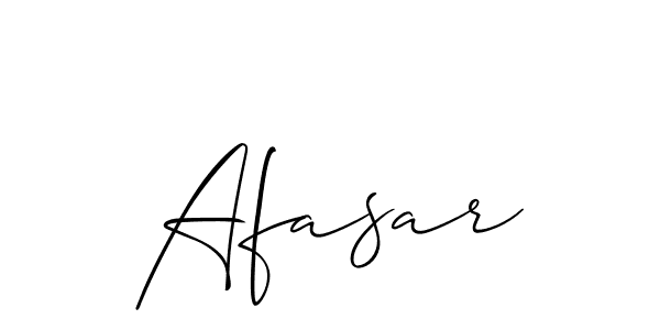Create a beautiful signature design for name Afasar. With this signature (Allison_Script) fonts, you can make a handwritten signature for free. Afasar signature style 2 images and pictures png