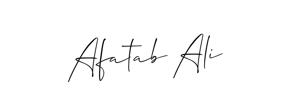 Make a short Afatab Ali signature style. Manage your documents anywhere anytime using Allison_Script. Create and add eSignatures, submit forms, share and send files easily. Afatab Ali signature style 2 images and pictures png