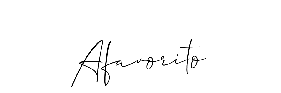 The best way (Allison_Script) to make a short signature is to pick only two or three words in your name. The name Afavorito include a total of six letters. For converting this name. Afavorito signature style 2 images and pictures png
