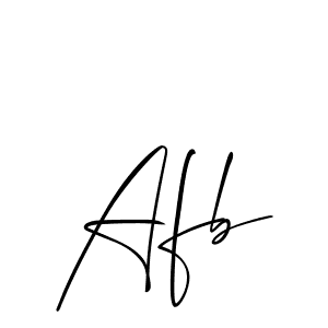 Allison_Script is a professional signature style that is perfect for those who want to add a touch of class to their signature. It is also a great choice for those who want to make their signature more unique. Get Afb name to fancy signature for free. Afb signature style 2 images and pictures png