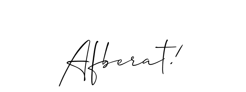 Check out images of Autograph of Afberat! name. Actor Afberat! Signature Style. Allison_Script is a professional sign style online. Afberat! signature style 2 images and pictures png