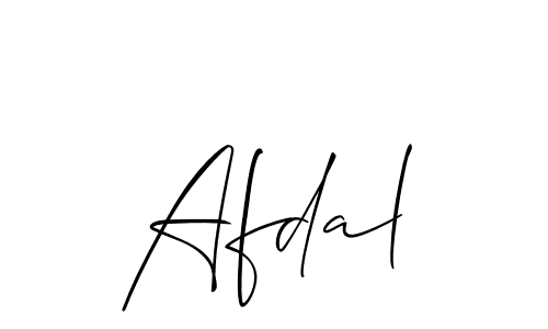 Best and Professional Signature Style for Afdal. Allison_Script Best Signature Style Collection. Afdal signature style 2 images and pictures png