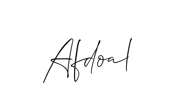 Also You can easily find your signature by using the search form. We will create Afdoal name handwritten signature images for you free of cost using Allison_Script sign style. Afdoal signature style 2 images and pictures png
