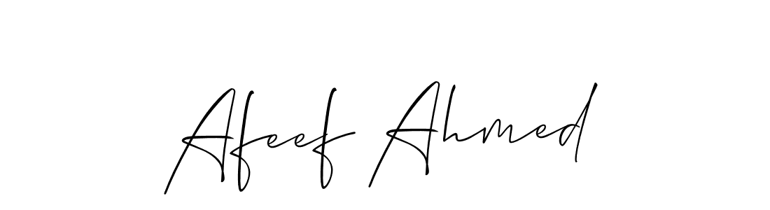 Create a beautiful signature design for name Afeef Ahmed. With this signature (Allison_Script) fonts, you can make a handwritten signature for free. Afeef Ahmed signature style 2 images and pictures png