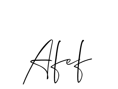 You should practise on your own different ways (Allison_Script) to write your name (Afef) in signature. don't let someone else do it for you. Afef signature style 2 images and pictures png