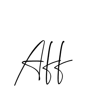 if you are searching for the best signature style for your name Aff. so please give up your signature search. here we have designed multiple signature styles  using Allison_Script. Aff signature style 2 images and pictures png