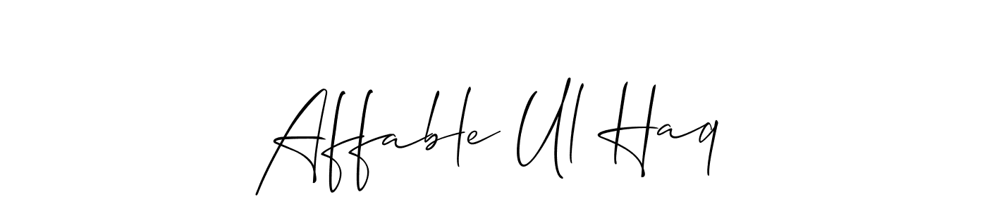 Here are the top 10 professional signature styles for the name Affable Ul Haq. These are the best autograph styles you can use for your name. Affable Ul Haq signature style 2 images and pictures png