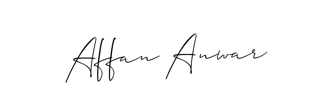 Best and Professional Signature Style for Affan Anwar. Allison_Script Best Signature Style Collection. Affan Anwar signature style 2 images and pictures png