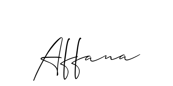 if you are searching for the best signature style for your name Affana. so please give up your signature search. here we have designed multiple signature styles  using Allison_Script. Affana signature style 2 images and pictures png