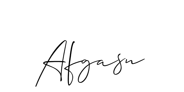 Also we have Afgasn name is the best signature style. Create professional handwritten signature collection using Allison_Script autograph style. Afgasn signature style 2 images and pictures png