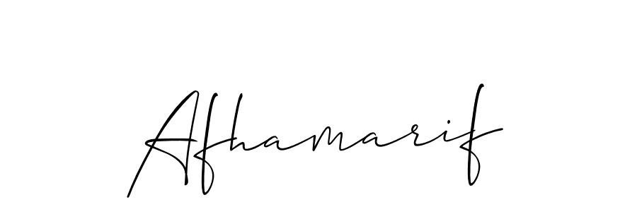 The best way (Allison_Script) to make a short signature is to pick only two or three words in your name. The name Afhamarif include a total of six letters. For converting this name. Afhamarif signature style 2 images and pictures png