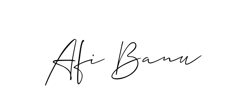 Allison_Script is a professional signature style that is perfect for those who want to add a touch of class to their signature. It is also a great choice for those who want to make their signature more unique. Get Afi Banu name to fancy signature for free. Afi Banu signature style 2 images and pictures png
