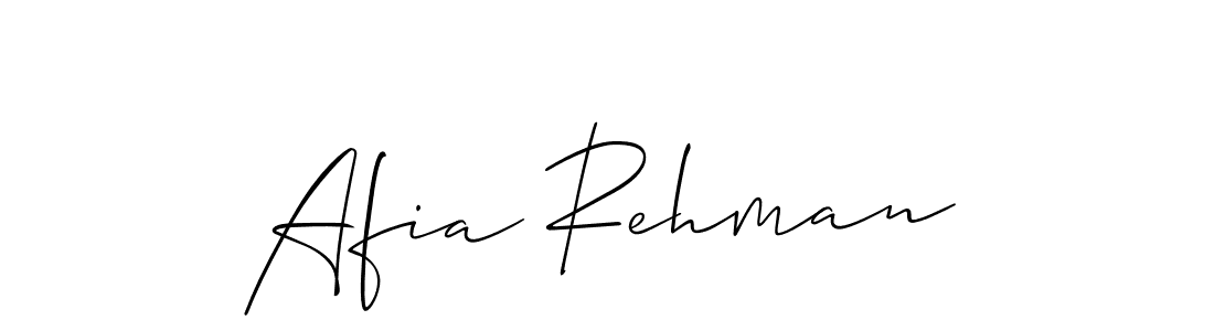 You should practise on your own different ways (Allison_Script) to write your name (Afia Rehman) in signature. don't let someone else do it for you. Afia Rehman signature style 2 images and pictures png