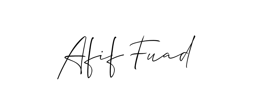 Make a beautiful signature design for name Afif Fuad. Use this online signature maker to create a handwritten signature for free. Afif Fuad signature style 2 images and pictures png