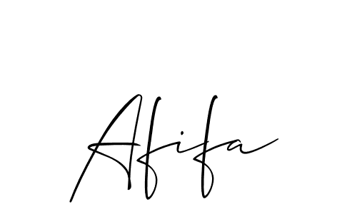 Also You can easily find your signature by using the search form. We will create Afifa name handwritten signature images for you free of cost using Allison_Script sign style. Afifa signature style 2 images and pictures png