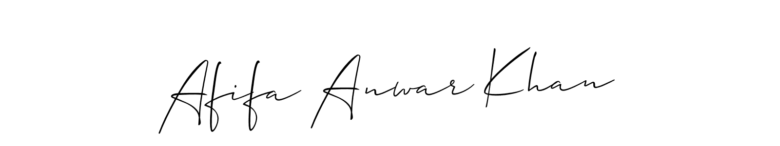 Similarly Allison_Script is the best handwritten signature design. Signature creator online .You can use it as an online autograph creator for name Afifa Anwar Khan. Afifa Anwar Khan signature style 2 images and pictures png