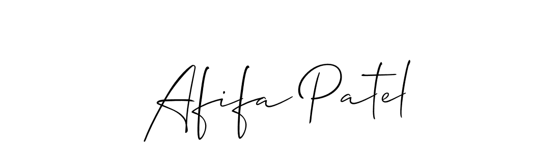 It looks lik you need a new signature style for name Afifa Patel. Design unique handwritten (Allison_Script) signature with our free signature maker in just a few clicks. Afifa Patel signature style 2 images and pictures png