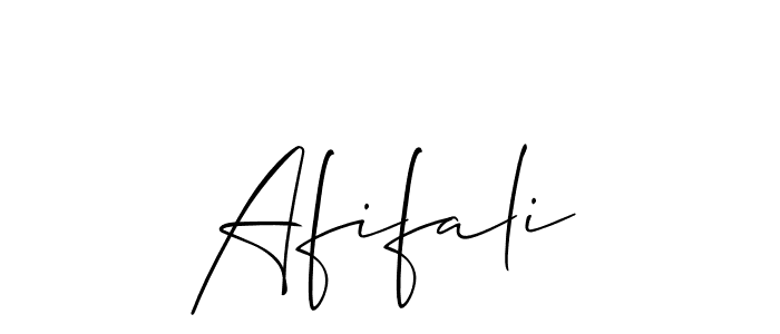 Create a beautiful signature design for name Afifali. With this signature (Allison_Script) fonts, you can make a handwritten signature for free. Afifali signature style 2 images and pictures png