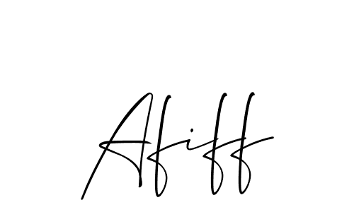 Make a beautiful signature design for name Afiff. With this signature (Allison_Script) style, you can create a handwritten signature for free. Afiff signature style 2 images and pictures png