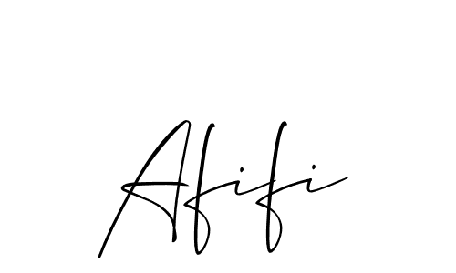 How to Draw Afifi signature style? Allison_Script is a latest design signature styles for name Afifi. Afifi signature style 2 images and pictures png