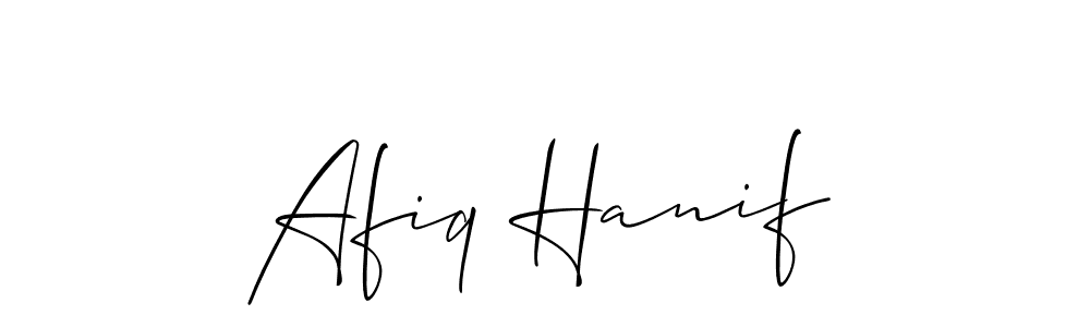 This is the best signature style for the Afiq Hanif name. Also you like these signature font (Allison_Script). Mix name signature. Afiq Hanif signature style 2 images and pictures png