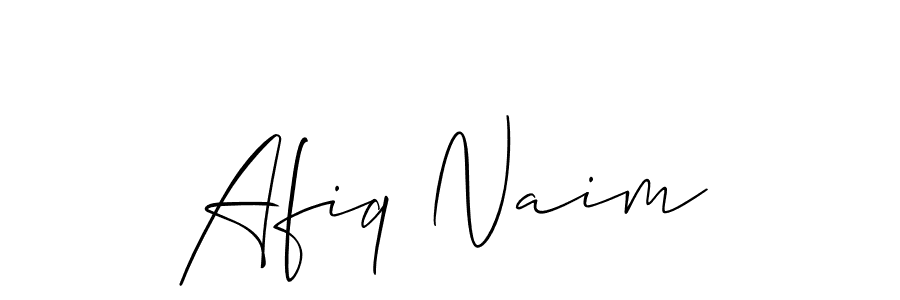 Make a beautiful signature design for name Afiq Naim. With this signature (Allison_Script) style, you can create a handwritten signature for free. Afiq Naim signature style 2 images and pictures png