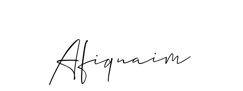 Create a beautiful signature design for name Afiqnaim. With this signature (Allison_Script) fonts, you can make a handwritten signature for free. Afiqnaim signature style 2 images and pictures png