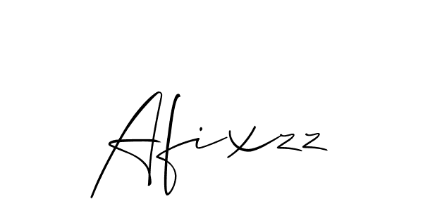 Also we have Afixzz name is the best signature style. Create professional handwritten signature collection using Allison_Script autograph style. Afixzz signature style 2 images and pictures png