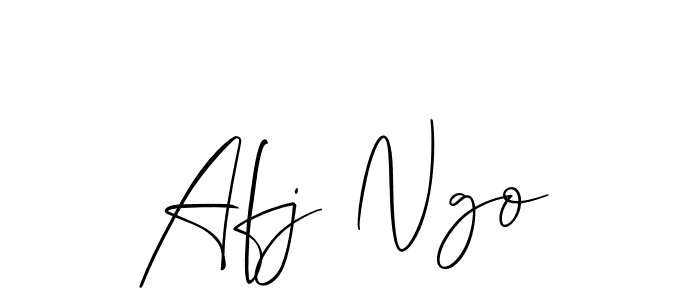 It looks lik you need a new signature style for name Afj Ngo. Design unique handwritten (Allison_Script) signature with our free signature maker in just a few clicks. Afj Ngo signature style 2 images and pictures png