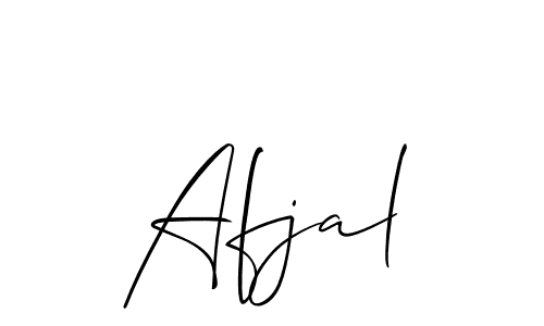 Afjal stylish signature style. Best Handwritten Sign (Allison_Script) for my name. Handwritten Signature Collection Ideas for my name Afjal. Afjal signature style 2 images and pictures png