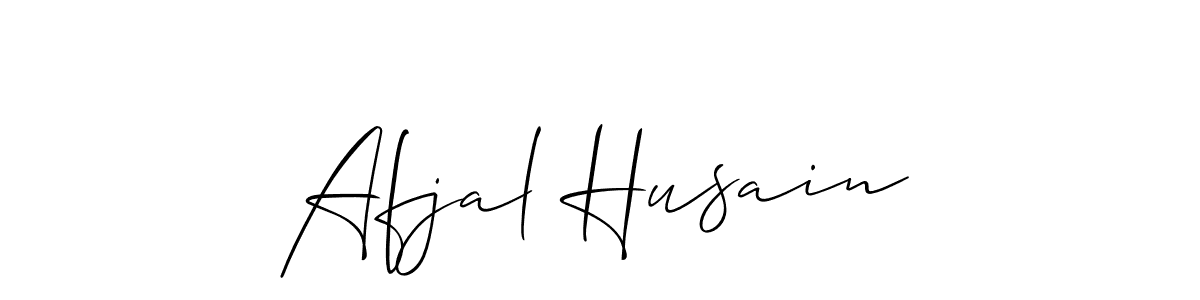 How to make Afjal Husain name signature. Use Allison_Script style for creating short signs online. This is the latest handwritten sign. Afjal Husain signature style 2 images and pictures png