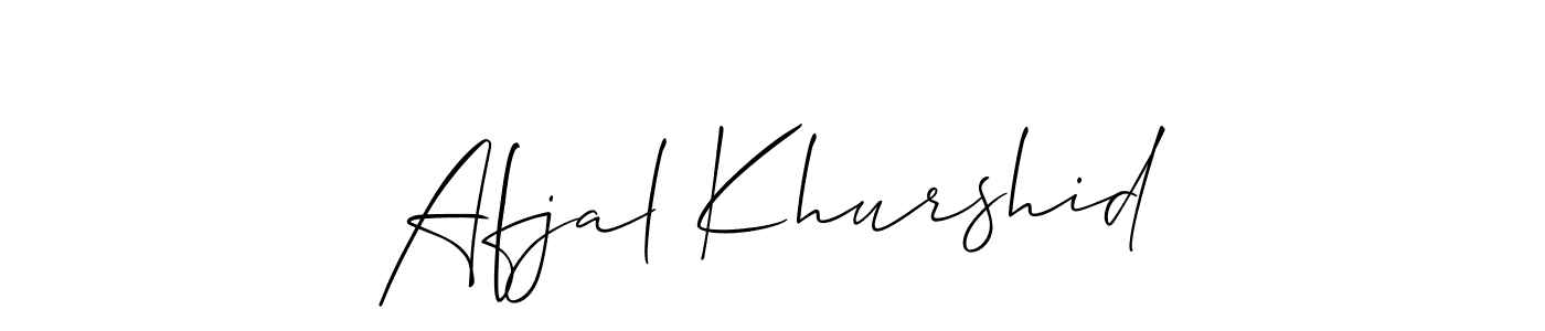 Once you've used our free online signature maker to create your best signature Allison_Script style, it's time to enjoy all of the benefits that Afjal Khurshid name signing documents. Afjal Khurshid signature style 2 images and pictures png