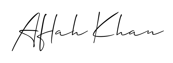 Enhance your business communications with Aflah Khan signature in Allison_Script lettering. Clean, modern, and universally compatible. Aflah Khan signature style 2 images and pictures png
