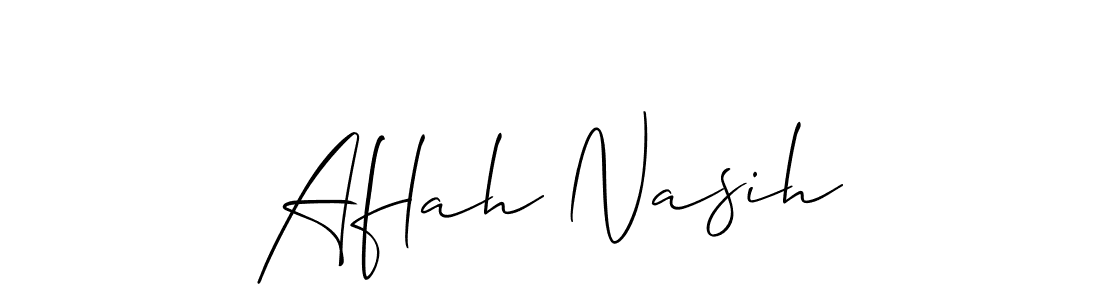 Best and Professional Signature Style for Aflah Nasih. Allison_Script Best Signature Style Collection. Aflah Nasih signature style 2 images and pictures png