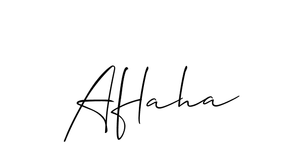if you are searching for the best signature style for your name Aflaha. so please give up your signature search. here we have designed multiple signature styles  using Allison_Script. Aflaha signature style 2 images and pictures png