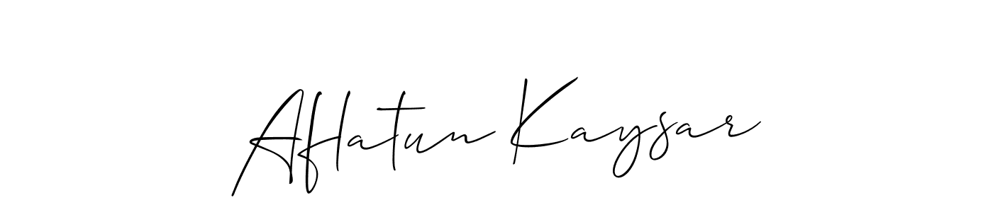 How to make Aflatun Kaysar signature? Allison_Script is a professional autograph style. Create handwritten signature for Aflatun Kaysar name. Aflatun Kaysar signature style 2 images and pictures png