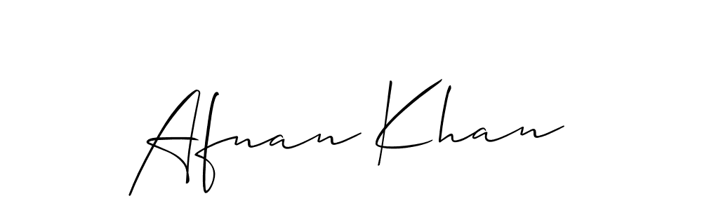 How to make Afnan Khan signature? Allison_Script is a professional autograph style. Create handwritten signature for Afnan Khan name. Afnan Khan signature style 2 images and pictures png