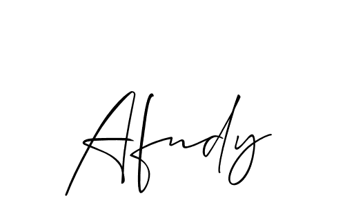 How to make Afndy name signature. Use Allison_Script style for creating short signs online. This is the latest handwritten sign. Afndy signature style 2 images and pictures png