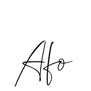 Also You can easily find your signature by using the search form. We will create Afo name handwritten signature images for you free of cost using Allison_Script sign style. Afo signature style 2 images and pictures png