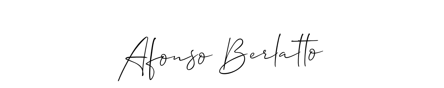 Use a signature maker to create a handwritten signature online. With this signature software, you can design (Allison_Script) your own signature for name Afonso Berlatto. Afonso Berlatto signature style 2 images and pictures png