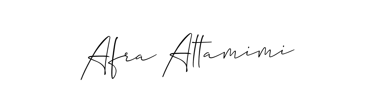 Make a short Afra Altamimi signature style. Manage your documents anywhere anytime using Allison_Script. Create and add eSignatures, submit forms, share and send files easily. Afra Altamimi signature style 2 images and pictures png