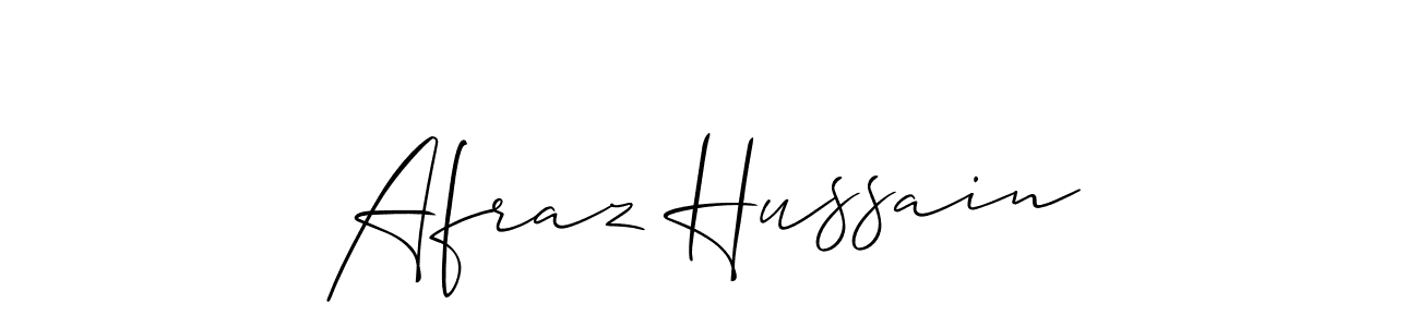 It looks lik you need a new signature style for name Afraz Hussain. Design unique handwritten (Allison_Script) signature with our free signature maker in just a few clicks. Afraz Hussain signature style 2 images and pictures png