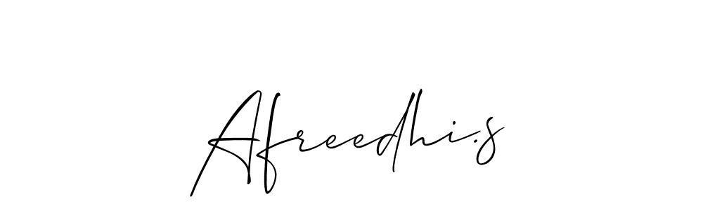 Make a beautiful signature design for name Afreedhi.s. With this signature (Allison_Script) style, you can create a handwritten signature for free. Afreedhi.s signature style 2 images and pictures png