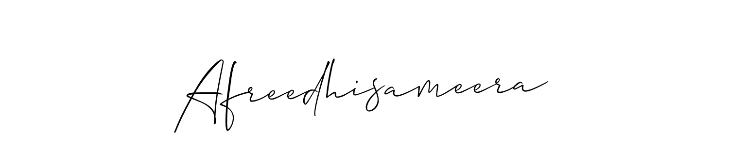 How to Draw Afreedhisameera signature style? Allison_Script is a latest design signature styles for name Afreedhisameera. Afreedhisameera signature style 2 images and pictures png