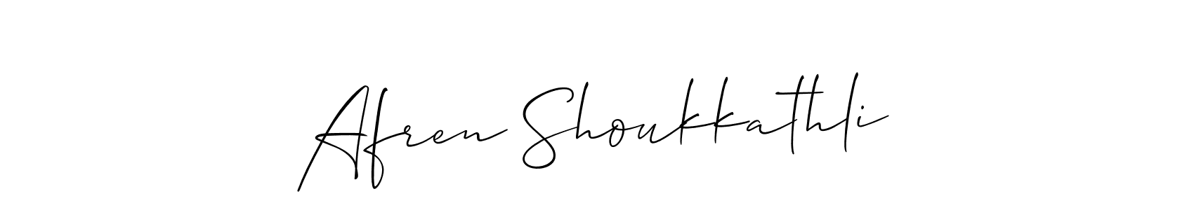 Best and Professional Signature Style for Afren Shoukkathli. Allison_Script Best Signature Style Collection. Afren Shoukkathli signature style 2 images and pictures png