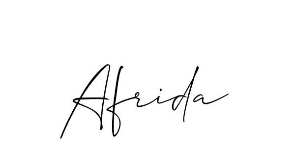 Make a beautiful signature design for name Afrida. Use this online signature maker to create a handwritten signature for free. Afrida signature style 2 images and pictures png
